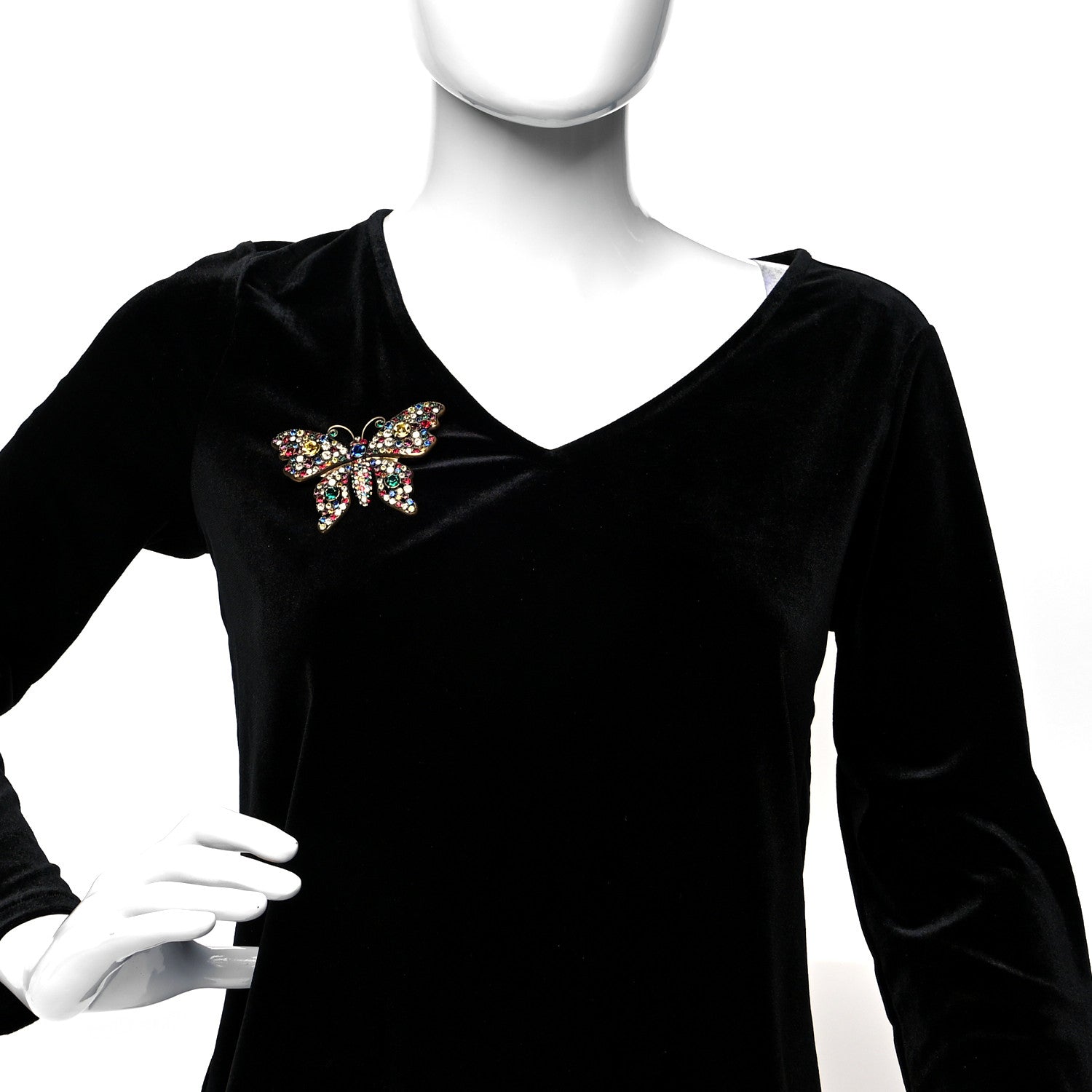Gucci Crystal Butterfly Brooch Multicolor 2 of 4