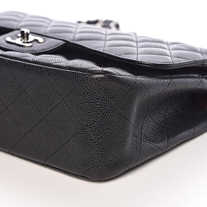 Chanel Caviar Quilted Jumbo Double Flap Black 9 of 10