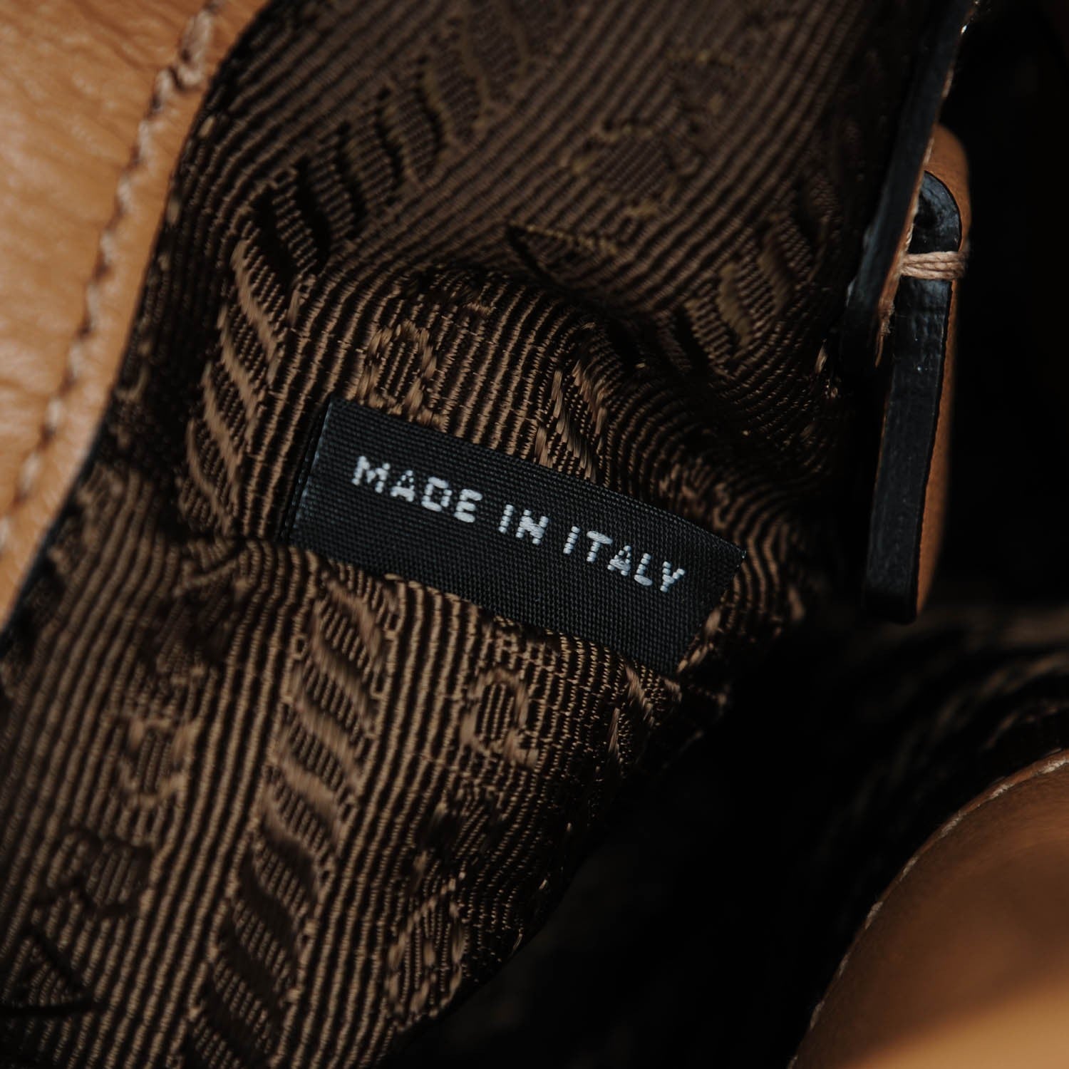 Prada Soft Calf Cinch Backpack Caramel 7 of 8