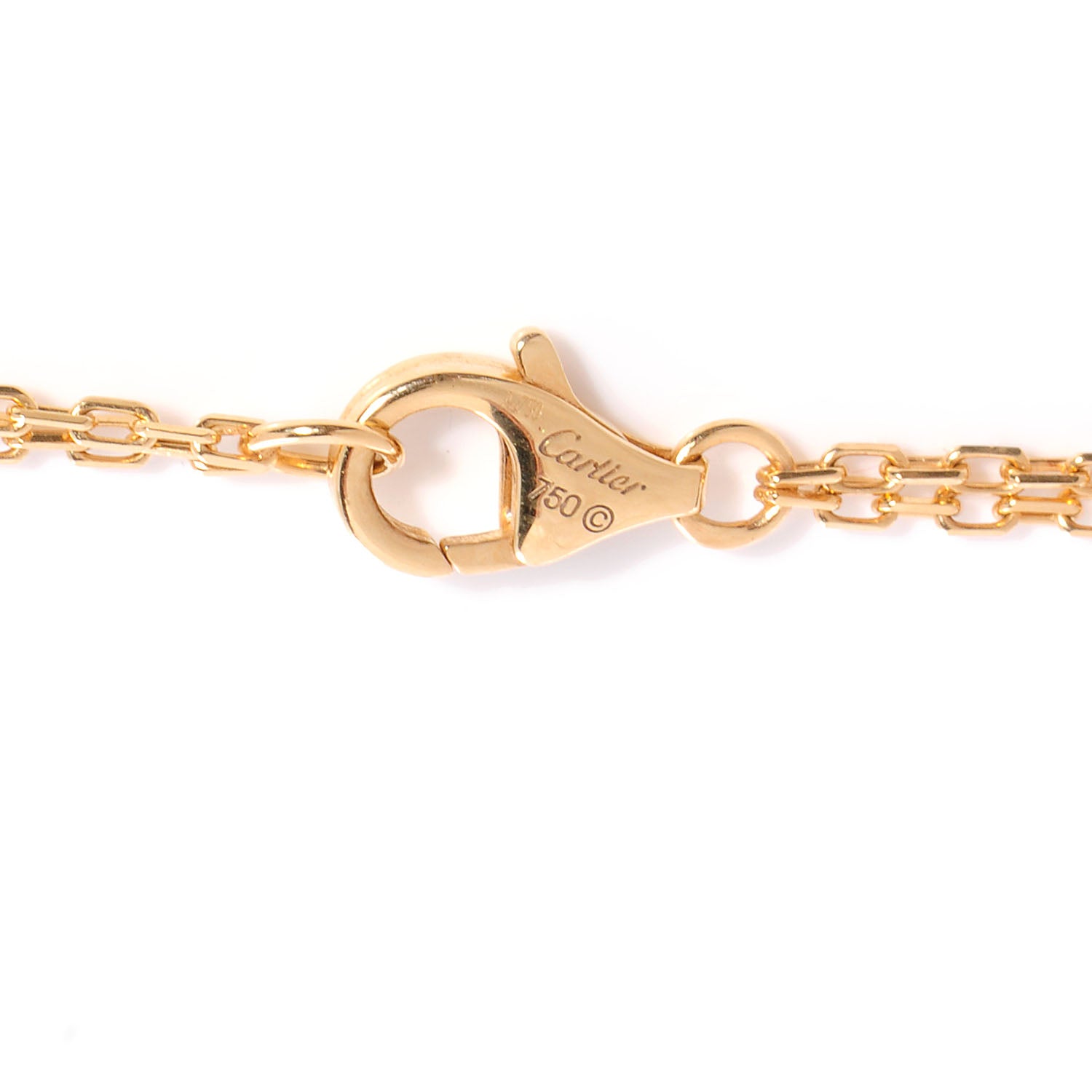 Cartier 18k Yellow Gold Tsavorite Onyx Panthere de Necklace 7 of 9