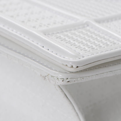 Christian Dior Patent Micro-Cannage Small Diorama Flap Bag White 19 of 21