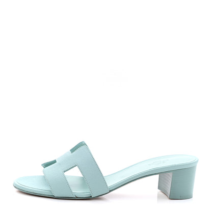 Hermes Epsom Oasis Sandals 39 Vert Embrun 1 of 9