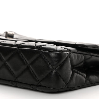 Chanel Lambskin Quilted Large Roll 2.55 Reissue Clutch Black 10 of 13
