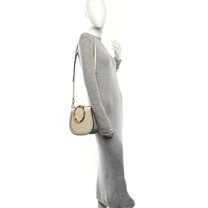 Chloe Calfskin Suede Medium Nile Bracelet Bag Off White 2 of 10