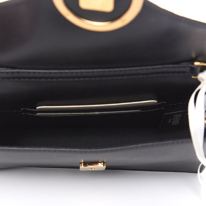 Fendi Vitello Liberty F is Fendi Bi-Color FF 1974 Embossed Envelope Belt Bag Maya Black 6 of 11