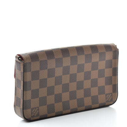 Louis Vuitton Damier Ebene Pochette Felicie Chain Wallet 3 of 9