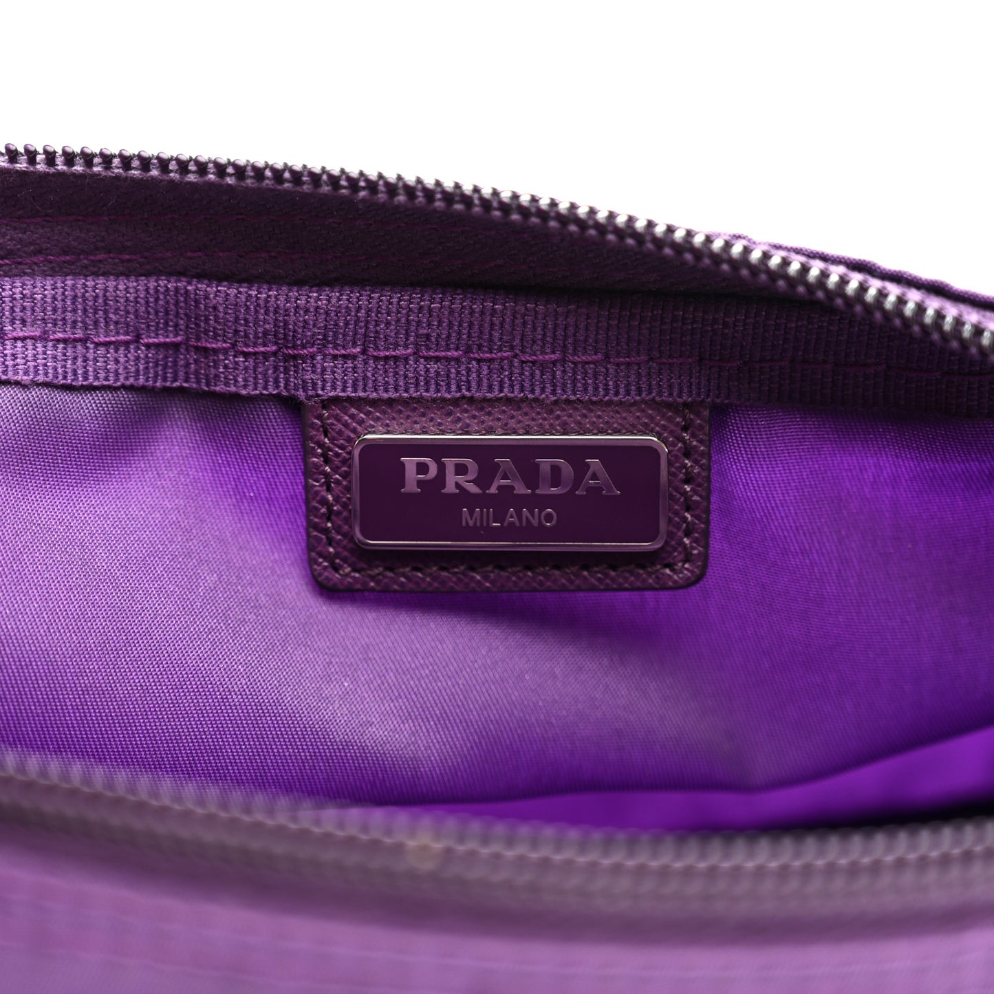 Tessuto Nylon Vela Cosmetic Pouch Viola