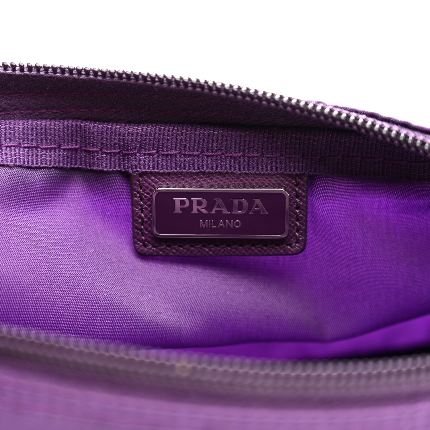 Prada Tessuto Nylon Vela Cosmetic Pouch Viola 6 of 7