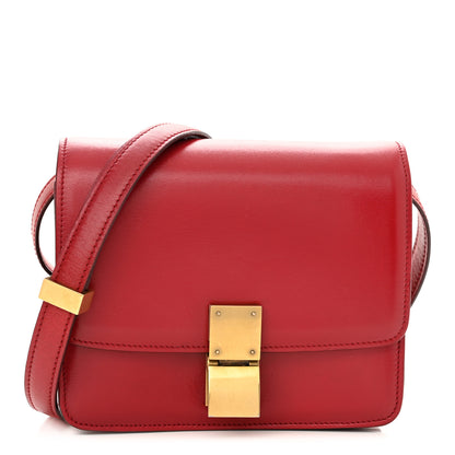 Celine Box Calfskin Small Classic Box Flap Bag Red 1 of 11