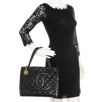 Chanel Caviar Medallion Tote Black 2 of 7