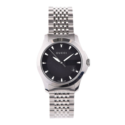 Gucci Stainless Steel 27mm G-Timeless Quartz Watch Black 1 of 9
