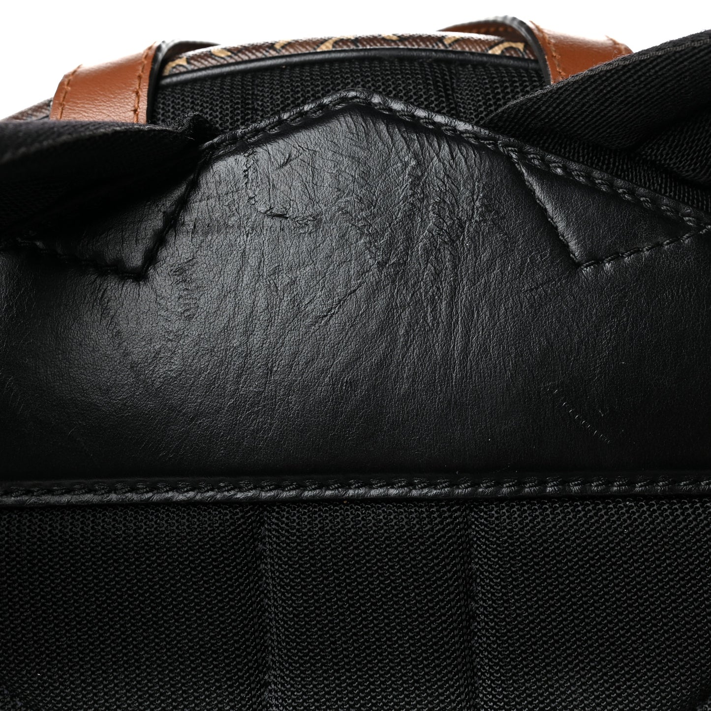 E-Canvas Monogram Rocco Backpack Bridle Brown