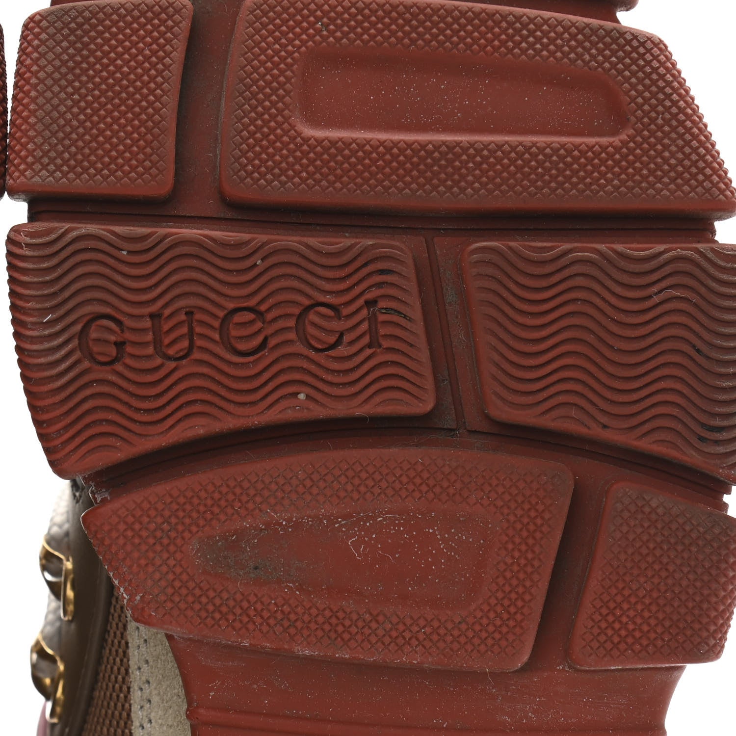 Gucci X SEGA Mesh Canvas Calfskin Womens Flashtrek Sneakers 35 Military Oatmeal Carmine Rose Ardesia 9 of 10
