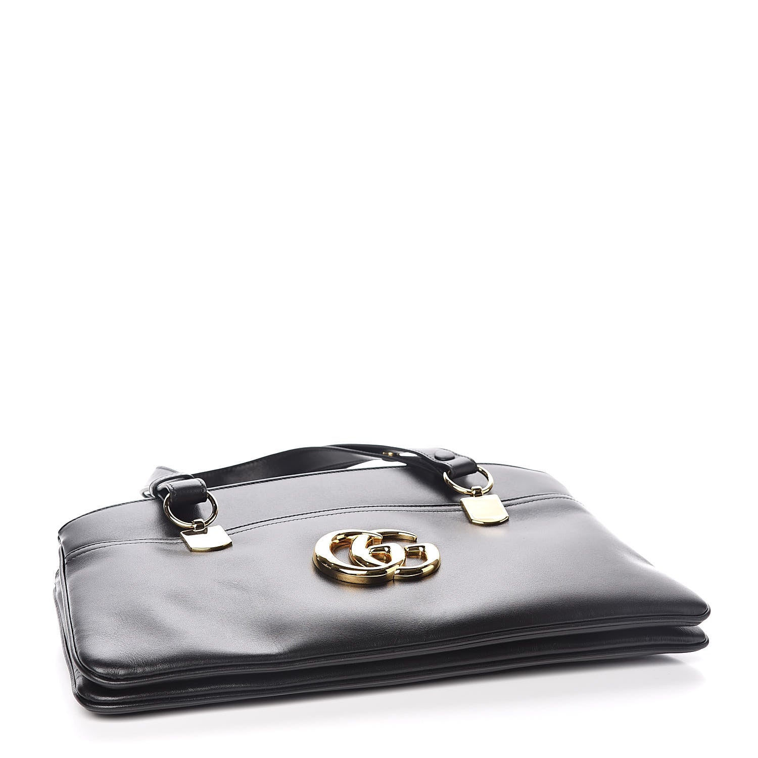 Gucci Vitello Palmellato Lux Large Arli Top Handle Bag Black 4 of 11
