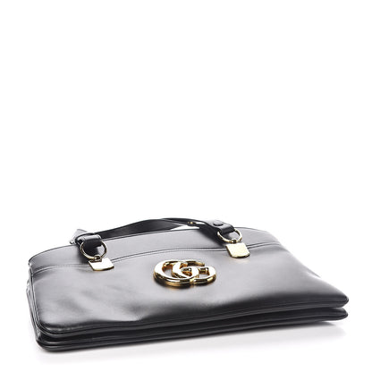 Gucci Vitello Palmellato Lux Large Arli Top Handle Bag Black 4 of 11