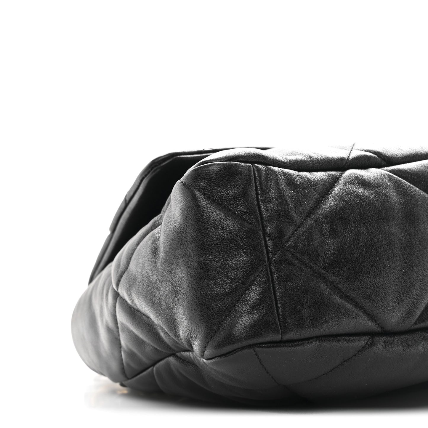 Lambskin Quilted Large Chanel 19 Flap Black