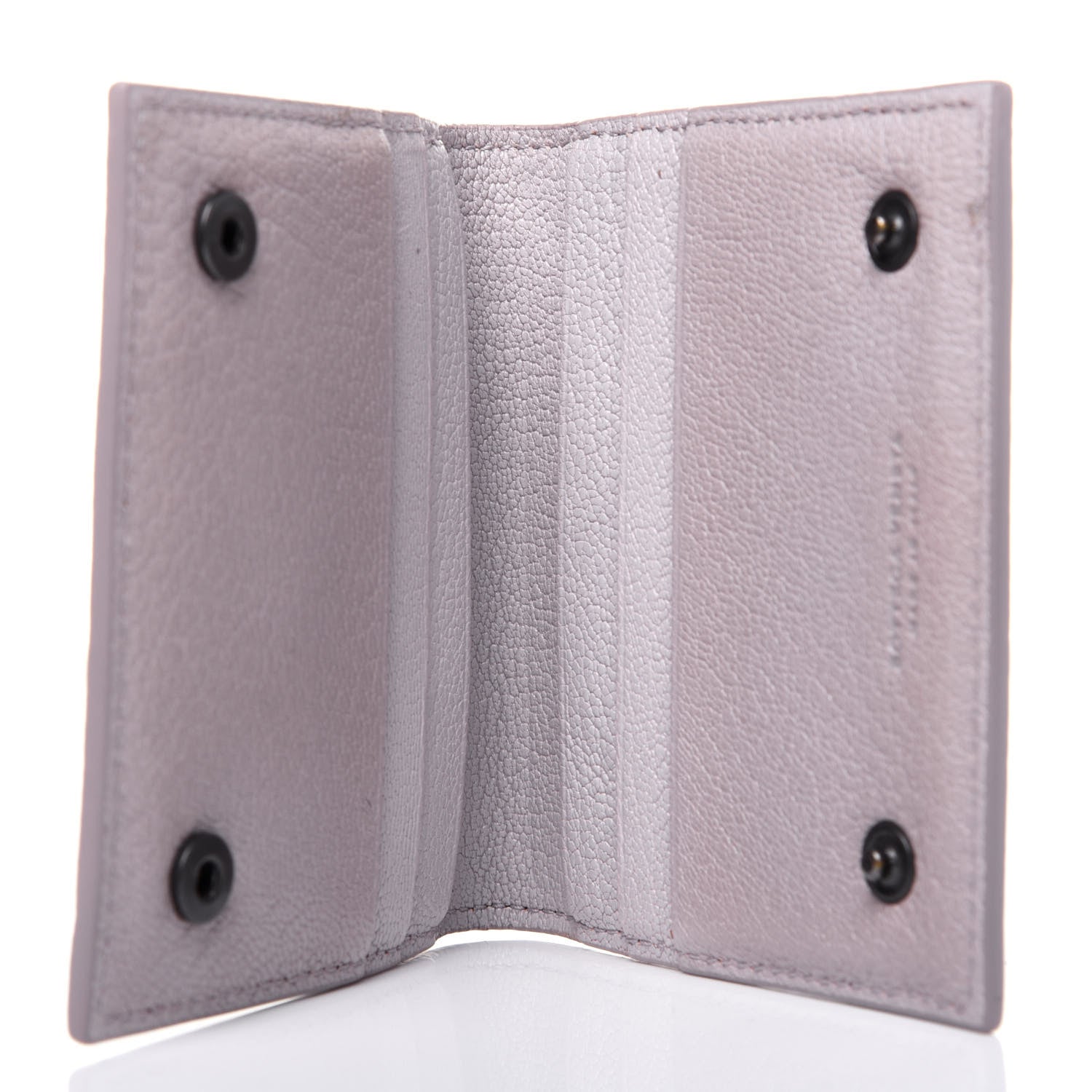 Bottega Veneta Goatskin Intrecciato Card Holder Pink 5 of 15