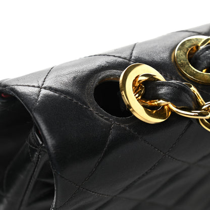 Chanel Lambskin Quilted XL Jumbo Single Flap Black 14 of 14