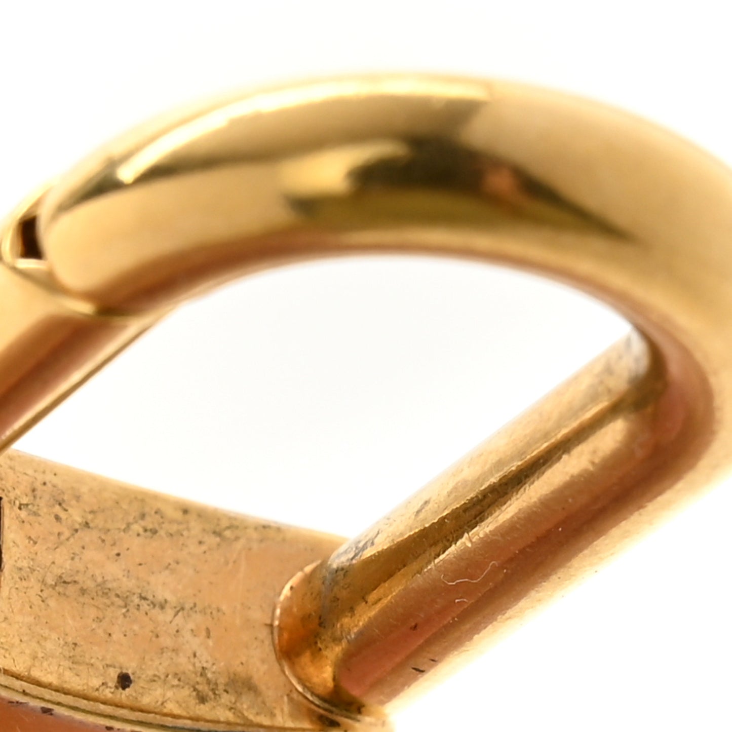 LV Circle Bag Charm Key Holder Gold