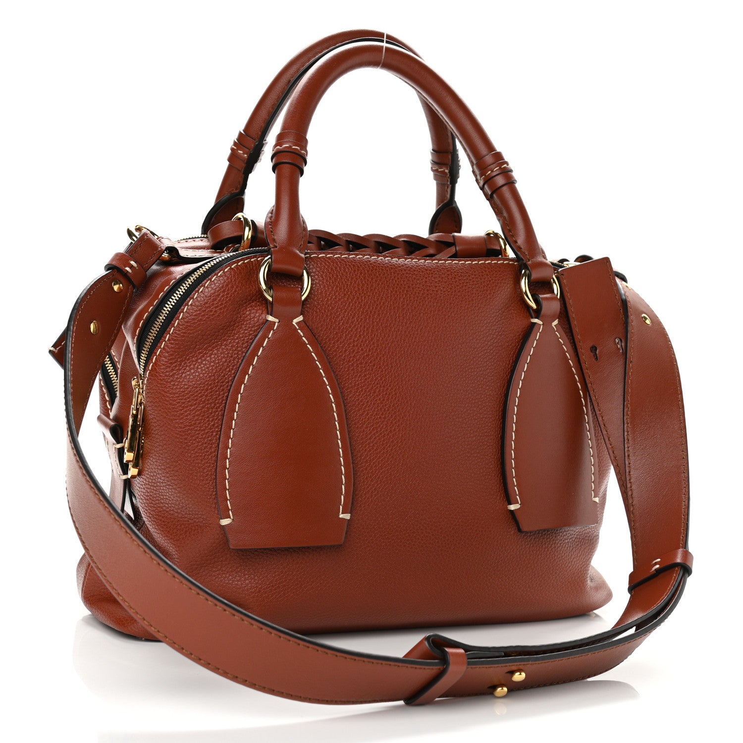 Chloe Calfskin Medium Daria Sepia Brown 2 of 10