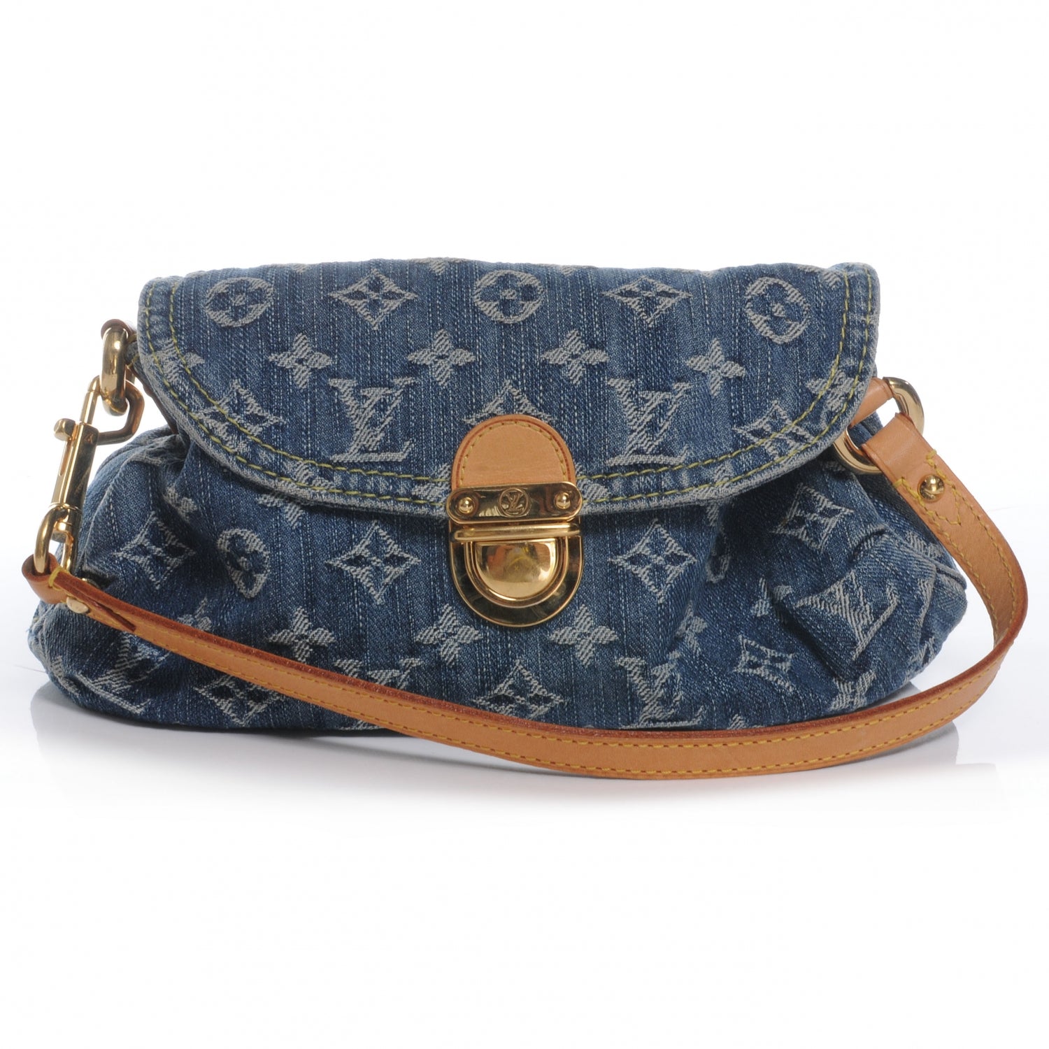 Louis Vuitton Monogram Denim Mini Pleaty Blue 1 of 7