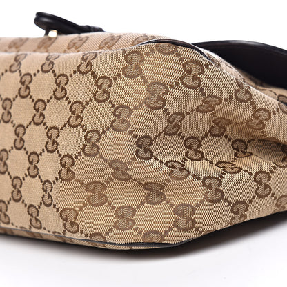 Gucci Monogram Techno Horsebit Large Shoulder Flap Bag Brown 14 of 15