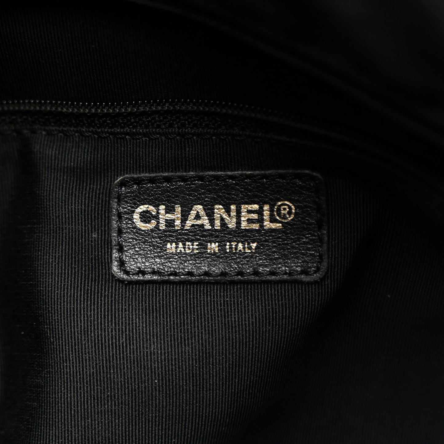 Lambskin Quilted Medium Chocolate Bar Shoulder Bag Black