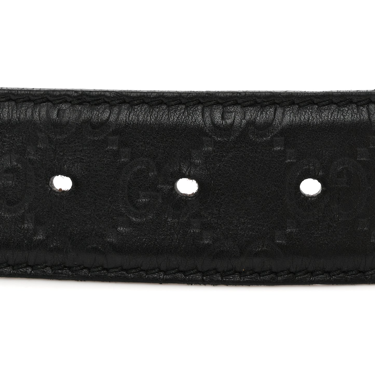 Guccissima Interlocking G Belt 85 34 Black