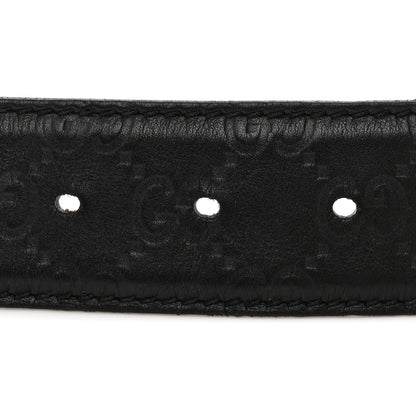 Gucci Guccissima Interlocking G Belt 85 34 Black 7 of 7