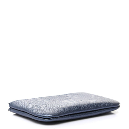 Louis Vuitton Metallic Empreinte Monogram Giant Key Pouch Navy Nacre 4 of 7