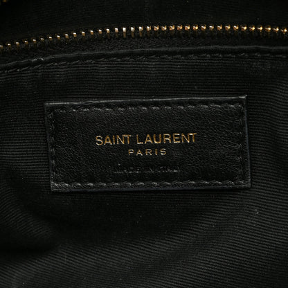 Saint Laurent Lambskin Quilted Small Loulou Puffer Monogram Chain Satchel Blanc Vintage 6 of 11