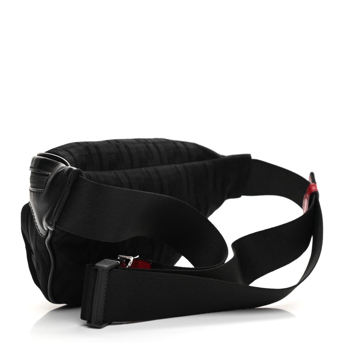 Neoprene Mesh Vitello Grace FF Pocket Belt Bag Black