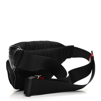 Fendi Neoprene Mesh Vitello Grace FF Pocket Belt Bag Black 3 of 9