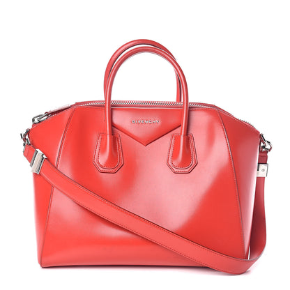 Givenchy Shiny Lord Calfskin Medium Antigona Medium Red 1 of 12