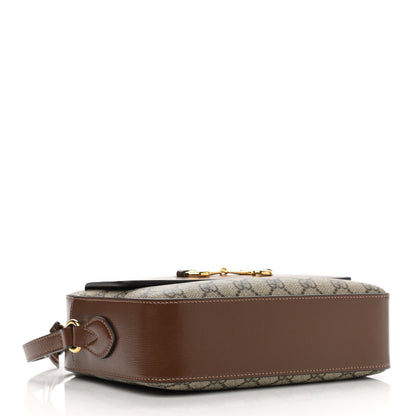 Gucci GG Supreme Monogram Small Horsebit 1955 Shoulder Bag Beige Brown Sugar 4 of 10