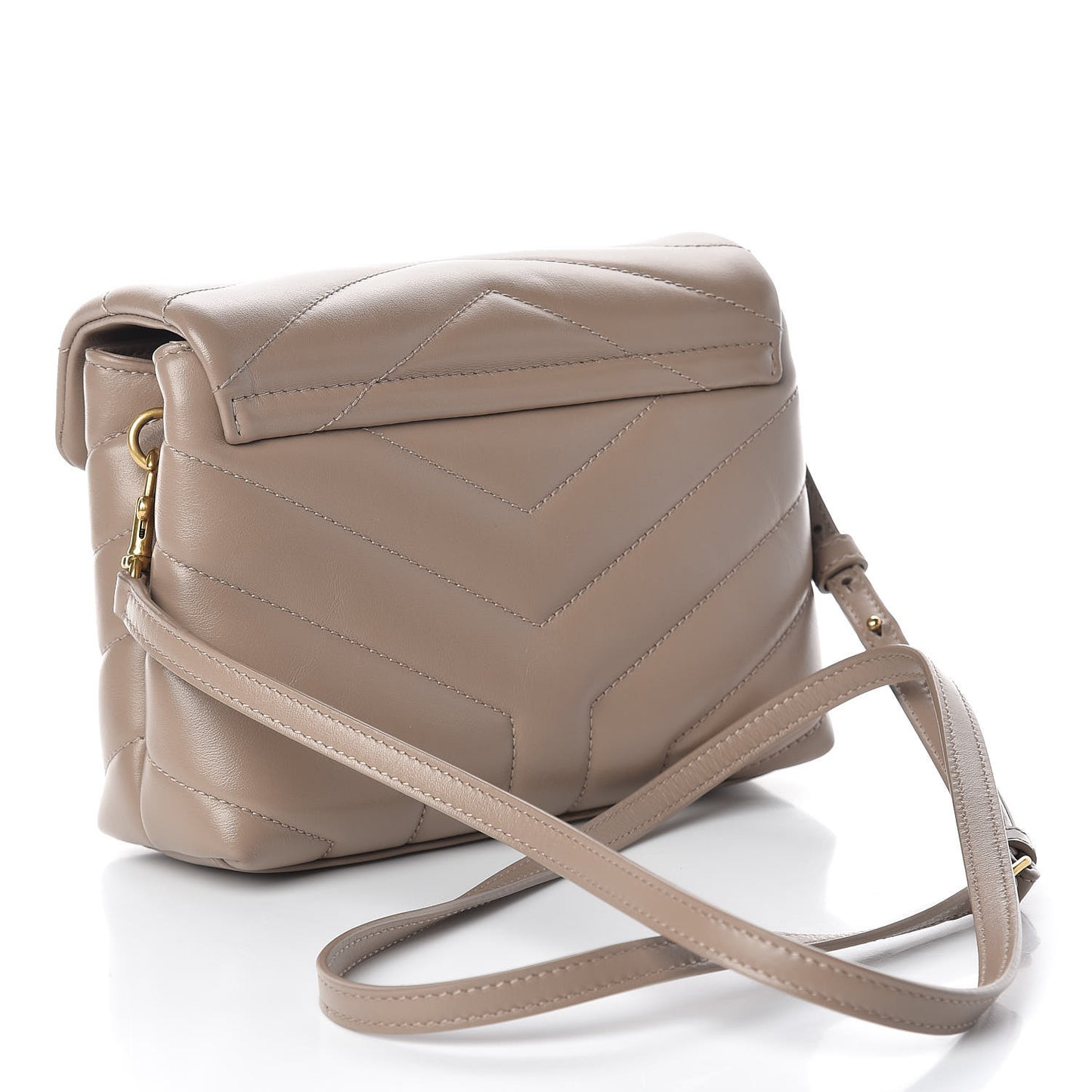 Calfskin Y Quilted Monogram Toy Loulou Chain Satchel Dusty Grey
