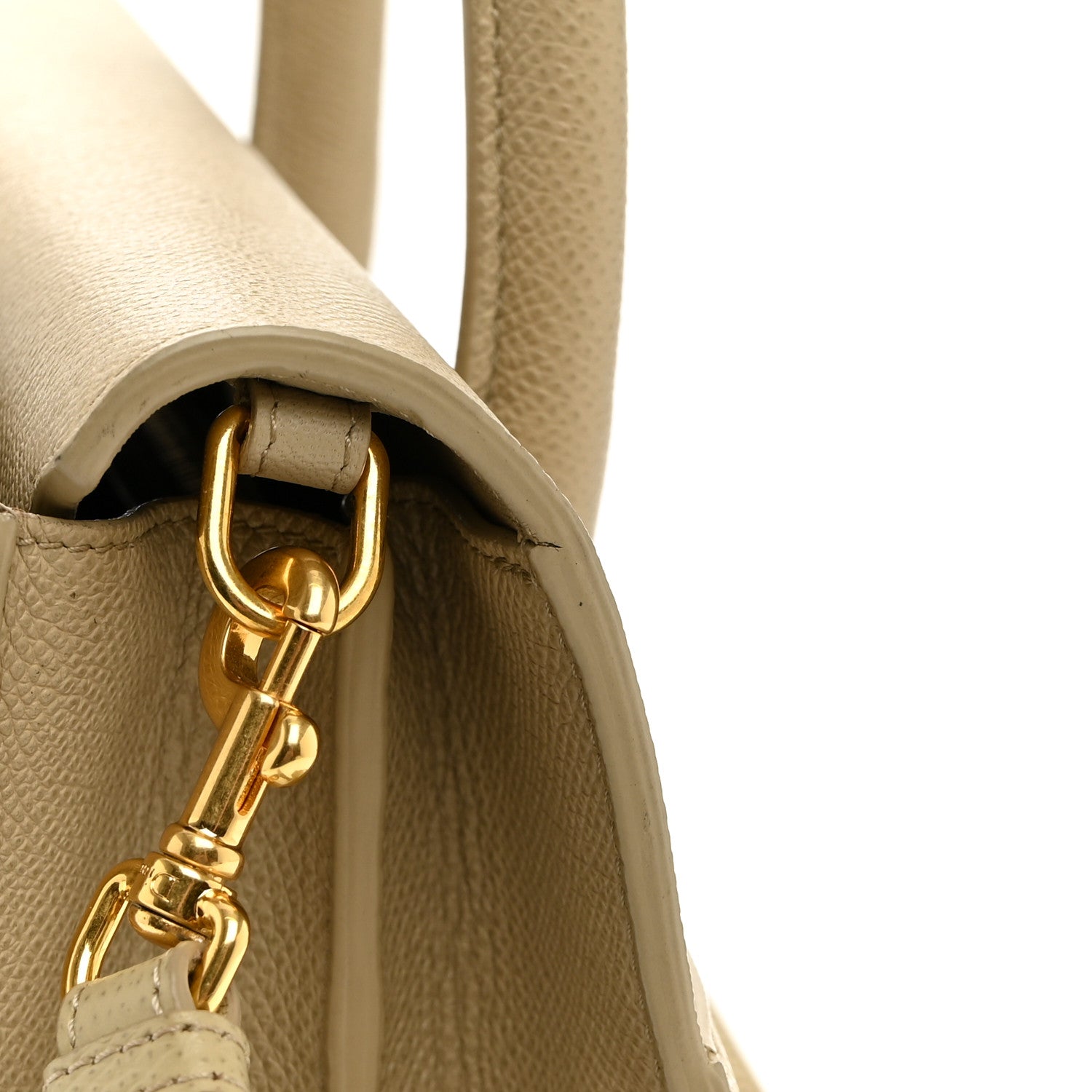 Christian Dior Grained Calfskin St. Honore Tote Beige 10 of 12
