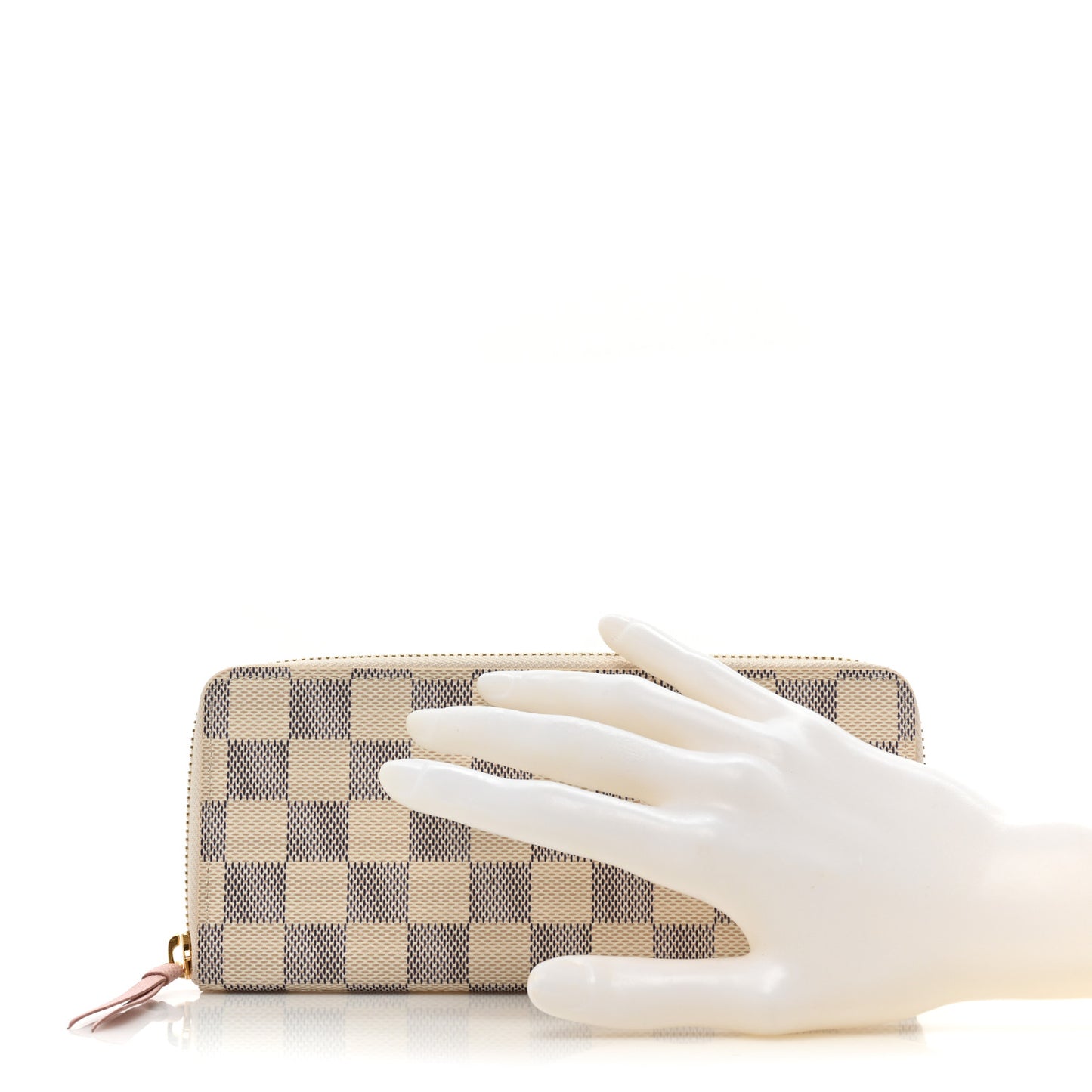 Damier Azur Clemence Wallet Rose Ballerine