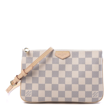 Louis Vuitton Damier Azur Double Zip Pochette 1 of 10