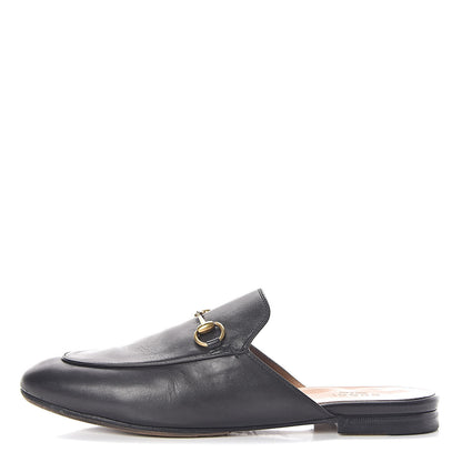 Gucci Calfskin Womens Princetown Slippers 38.5 Black 1 of 13