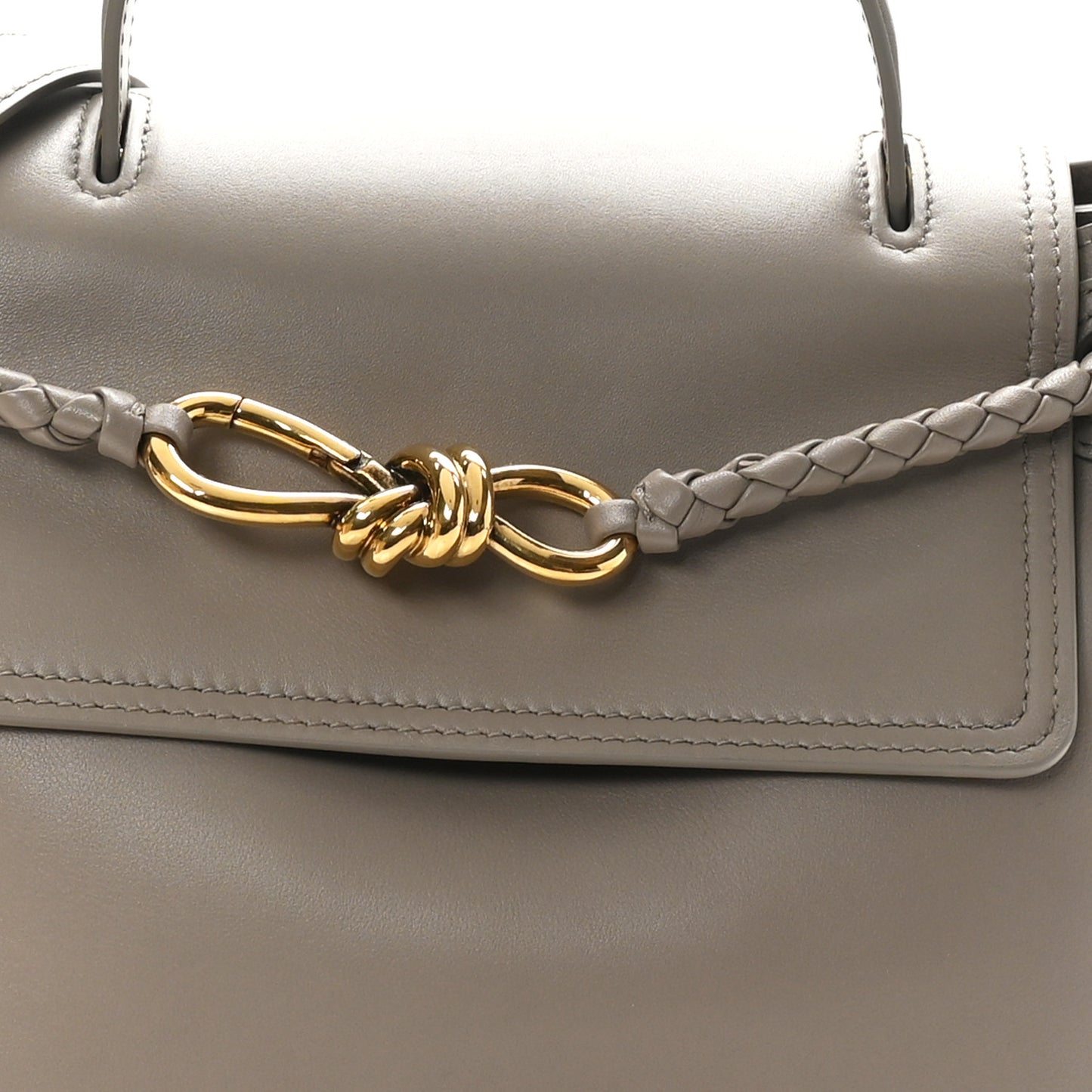 Silky Calfskin Small Ciao Ciao Limestone