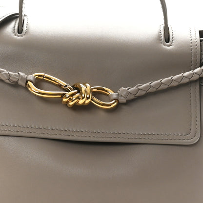Bottega Veneta Silky Calfskin Small Ciao Ciao Limestone 7 of 9