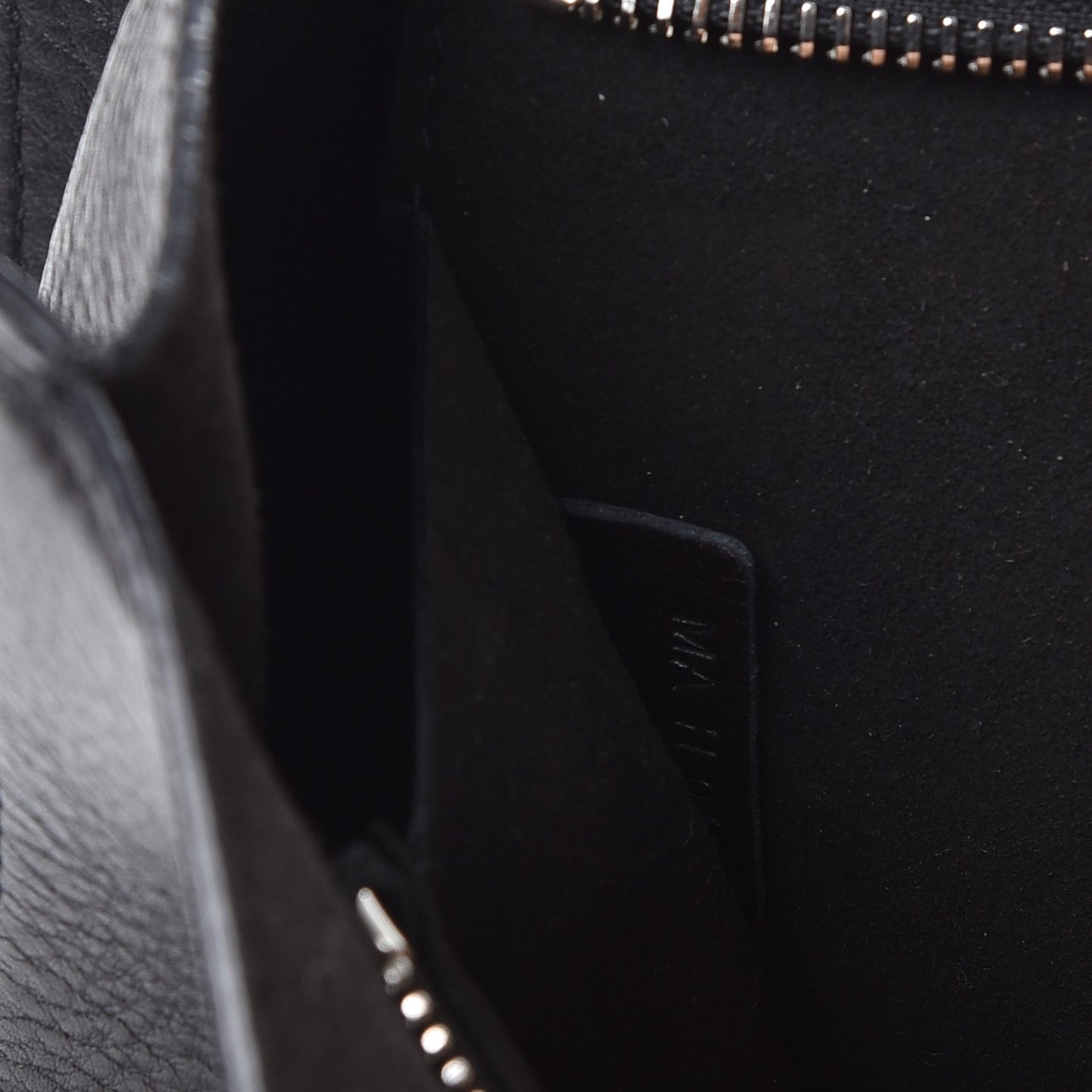 Grained Calfskin Small Shark Lock Satchel Black