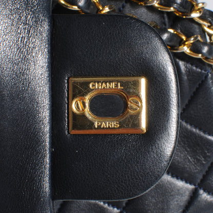 Chanel Lambskin Small Double Flap Navy 5 of 9