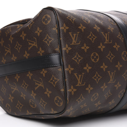 Louis Vuitton Monogram Macassar Keepall Bandouliere 45 6 of 10