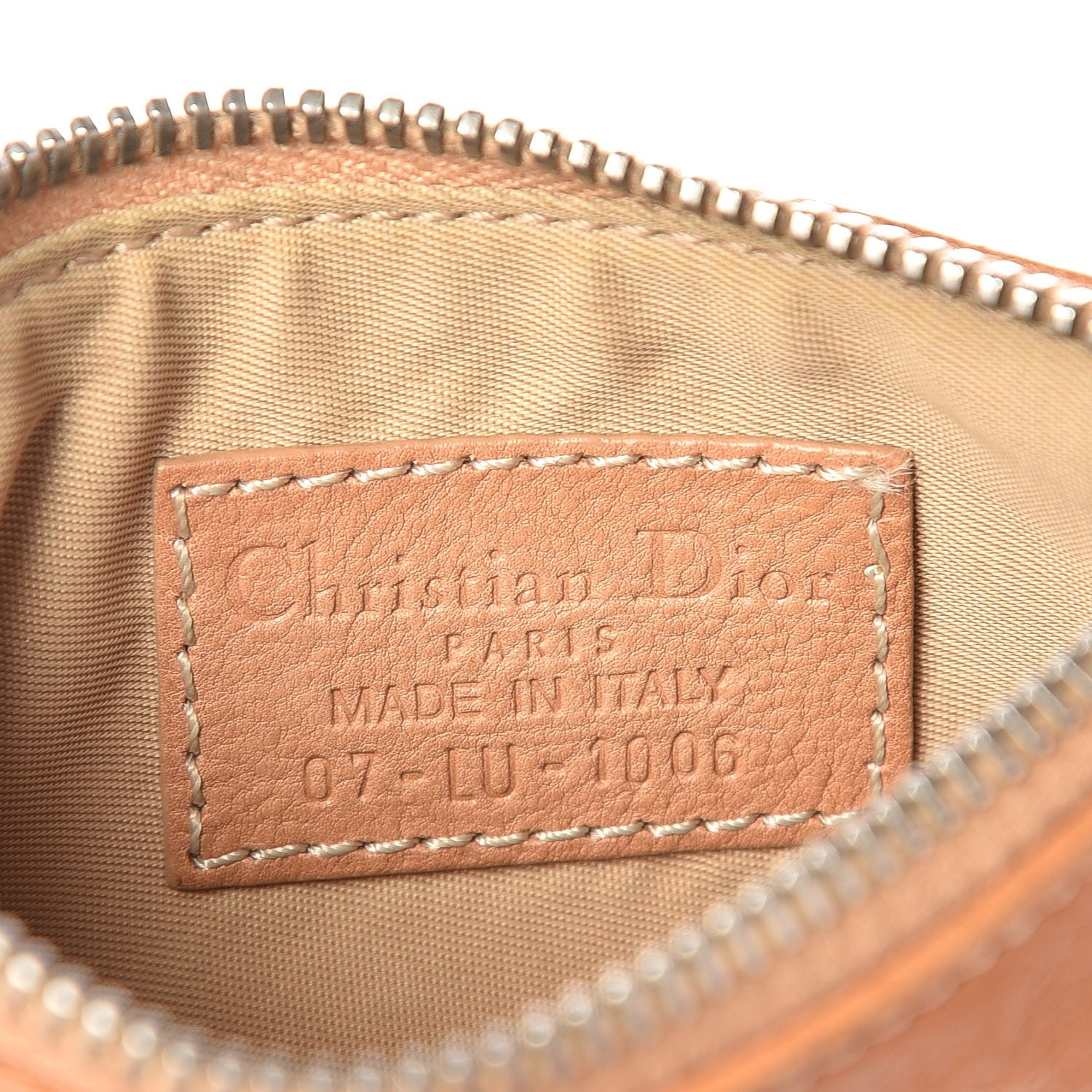 Christian Dior Monogram Calfskin Coin Purse Brown 6 of 6