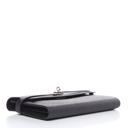 Hermes Epsom Kelly Longue Wallet Black 4 of 17