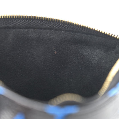 Louis Vuitton Colored Monogram Mini Pochette Accessories Blue Black 8 of 8