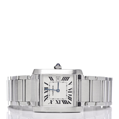 Cartier Stainless Steel 25mm Tank Francaise Quartz Watch 3 of 9