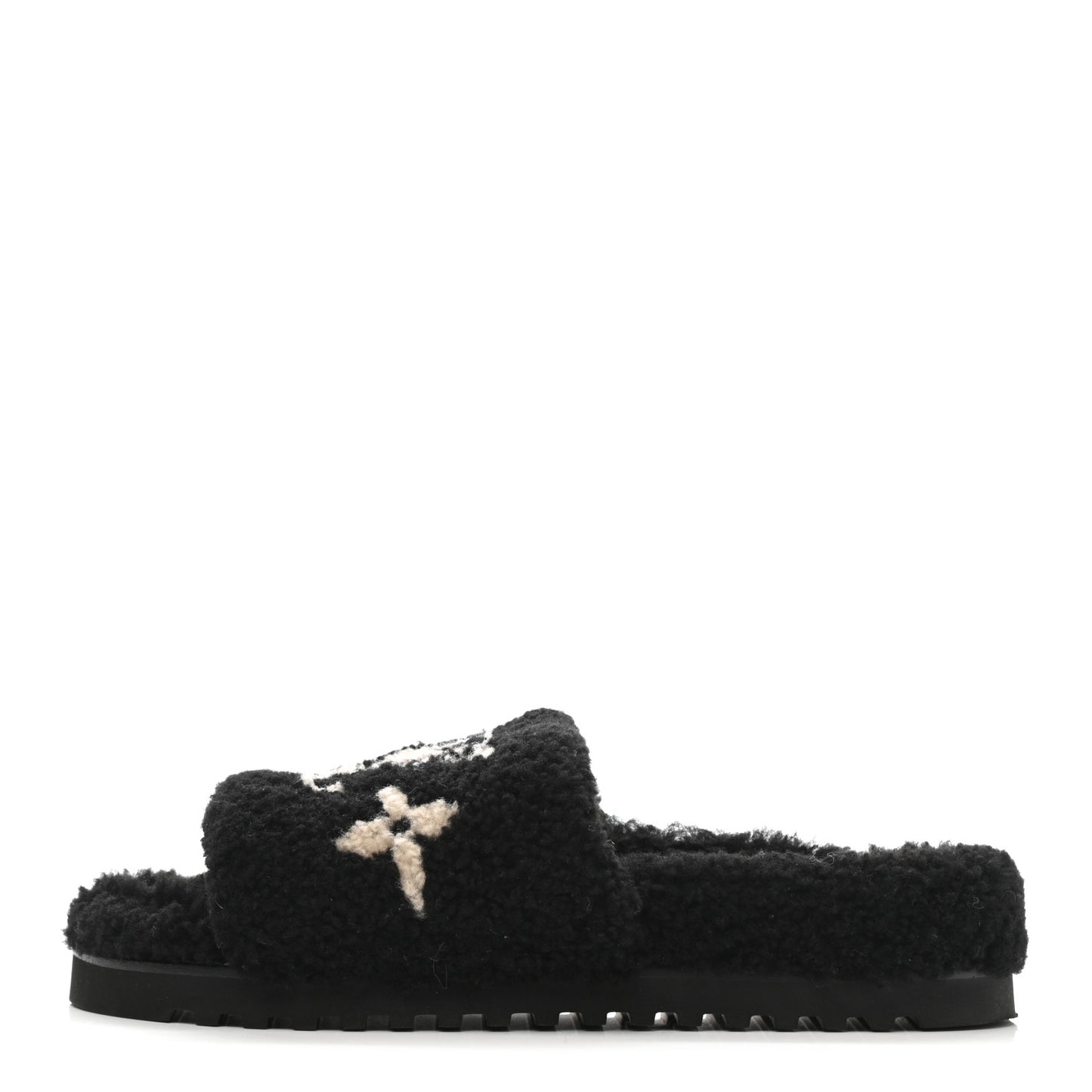Shearling Paseo Flat Comfort Mule 41 Black